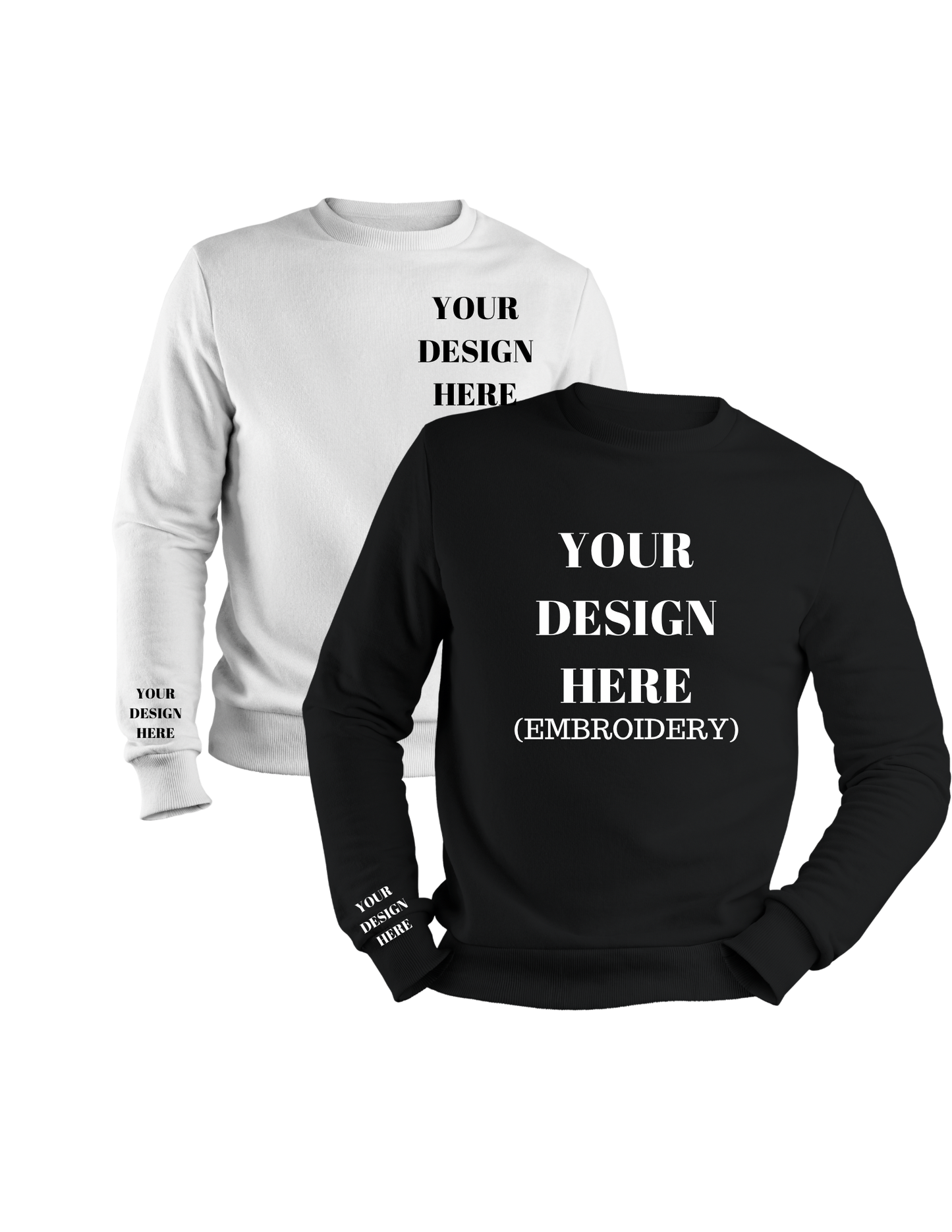 Embroidered Custom Crew Neck Sweatshirt